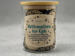 Affirmations for Kids – Volume 1 – Positive Affirmation Tokens in Jar – Confidence & Kindness Tokens – Encouragement Gift for Children