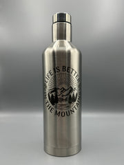 Life Is Better in the Mountains Wine Set | Insulated Stainless Steel  | Outdoor Gift