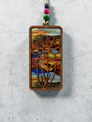 Flower Suncatcher No. 3 – Colorful Floral Window Hanging –  Handmade Nature Decor