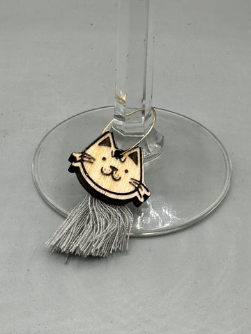 Cat Wine Charms Set 3