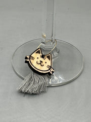Cat Wine Charms Set 3