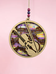 Violin and Music Suncatcher