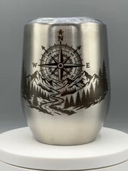 Life Is Better in the Mountains Wine Set | Insulated Stainless Steel  | Outdoor Gift