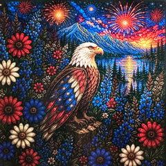Wings of Liberty Fireworks Night Light Scene