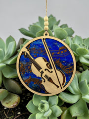 Violin and Music Suncatcher