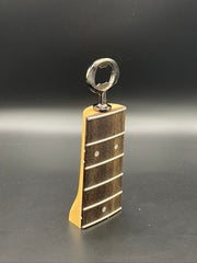 Reclaimed  Bass Guitar Neck Bottle Opener in Dark Finish
