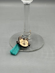 Cat Wine Charms Set 3