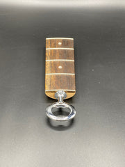 Reclaimed  Bass Guitar Neck Bottle Opener in Dark Finish