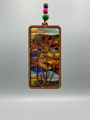 Flower Suncatcher No. 3 – Colorful Floral Window Hanging –  Handmade Nature Decor
