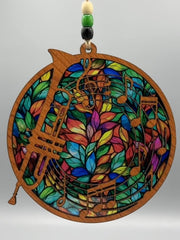 Trumpet Suncatcher – Music Lover Window Hanging