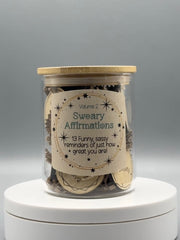 Sweary Affirmations Volume 2 – Funny Adult Affirmation Tokens in Jar – Sassy Self Care Gift – Snarky Confidence Boost