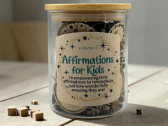 Affirmations for Kids – Volume 1 – Positive Affirmation Tokens in Jar – Confidence & Kindness Tokens – Encouragement Gift for Children