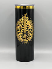 Rock Guitar Tumbler 20oz | Laser Engraved Music Tumbler | Insulated Stainless Steel Cup | Guitar Gift for Musicians