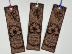 Just One More Chapter Engraved Bookmark | Book Lover Gift | Reader Gift