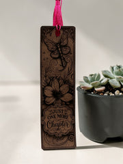 Just One More Chapter Engraved Bookmark | Book Lover Gift | Reader Gift