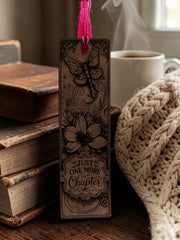 Just One More Chapter Engraved Bookmark | Book Lover Gift | Reader Gift