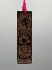 Just One More Chapter Engraved Bookmark | Book Lover Gift | Reader Gift