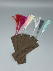 Wildflowers 1 Leatherette Bookmark with Tassel