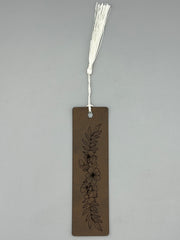 Wildflowers 1 Leatherette Bookmark with Tassel