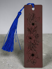 Wildflowers 2 Leatherette Bookmark with Tassel