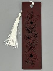Wildflowers 2 Leatherette Bookmark with Tassel