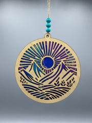 Mountains Sunrise Suncatcher