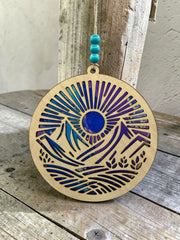 Mountains Sunrise Suncatcher