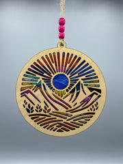Mountains Sunrise Suncatcher