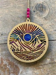Mountains Sunrise Suncatcher
