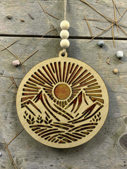 Mountains Sunrise Suncatcher