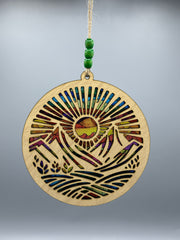 Mountains Sunrise Suncatcher