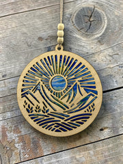 Mountains Sunrise Suncatcher