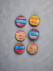 Colorful Music Note Magnets – Bright Musical Art for Music Lovers & Teachers
