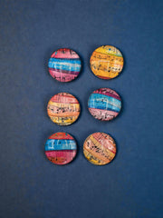 Colorful Music Note Magnets – Bright Musical Art for Music Lovers & Teachers