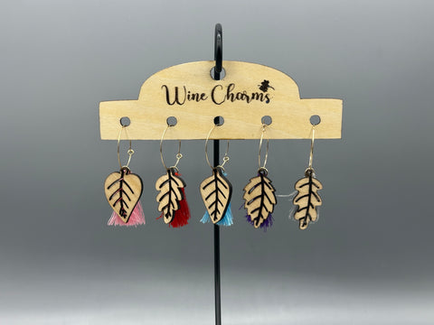 Leaf Wine Charms