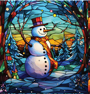 Winter Landscape - Snowman