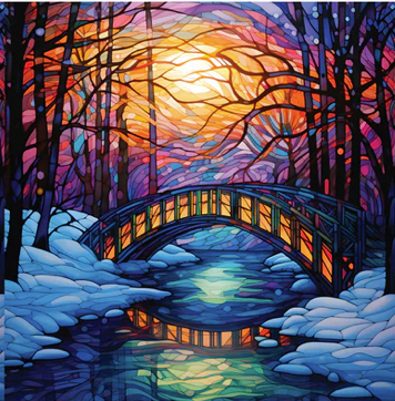 Winter Landscape - Bridge