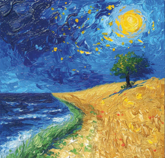 Starry Fields - Moonlit Path