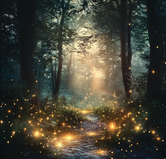 Magical Fireflies - Golden Forest Glow