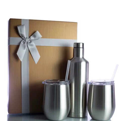 Life Is Better in the Mountains Wine Set | Insulated Stainless Steel  | Outdoor Gift