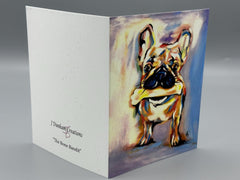 Bone Bandit: French Bulldog Art Cards: Colorful Dog Greeting Card Set