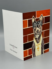 Cholo Chihuahua Greeting Card Set: Urban Dog Art