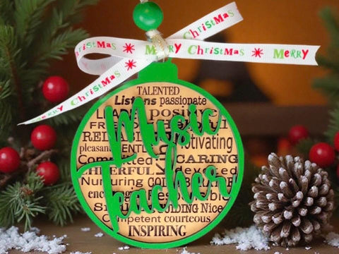 3.5" Music Teacher or Instructor Ornament