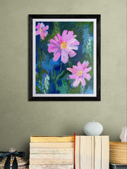 Pinkalicious #2 | 20x16 Floral Acrylic Painting by Kathy O’Conner | Unframed Original