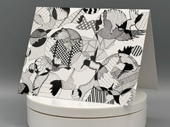 Birds in Flight Art Card Set: Nature Stationery Gift