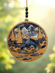 Off-Road in the Mountains Suncatcher
