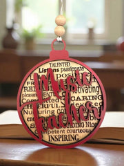 3.5" Music Teacher or Instructor Ornament