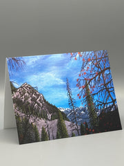 Cascades Mountain Landscape Art Cards | Pacific Northwest Greeting Card Set
