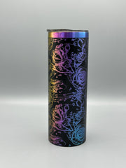 Roses & Treble Clef Music Notes Stainless Steel Tumbler
