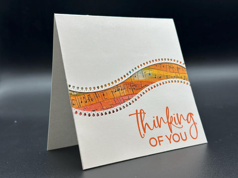 Cheerful Bright Thinking of You Greeting Card for Music Lovers